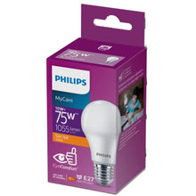 Philips 75W LED Bulb, 2700K Yellow Light, E27 Normal Hear