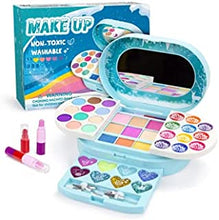 AMOSTING Kids Makeup Sets for Girls-Non Toxic, Real，Washable Make Up Princess Toys.Perfect stationary gift sets for 3 Year Old Girls.