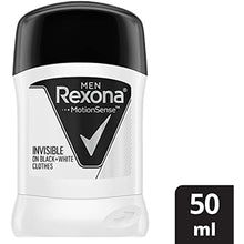 Rexona Men Male Anti-Perspirant Stick Deodorant Invisible Black and White Protection against sweat smell 50 ml