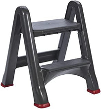 CURVER R034721 Foldable Stepstool, black, 48.6 x 17.2 x 63 cm