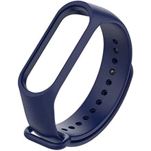 Obv Silicone Strap Cord Mi Band 3 Mi Band 4 Compatible Smart Wristband Cord Strap (Navy Navy)