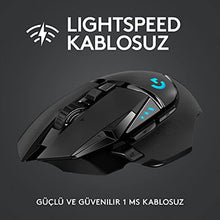 Logitech G G502 LIGHTSPEED Wireless Player Mouse, Hero Sensor, 25,600 DPI, 400 IPS Monitoring Speed, 1 Ms Notification Rate, 114 gr Weight, Black