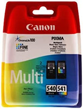 Canon PG540 Black & CL541 Colour Genuine Ink Cartridge Combo Pack For PIXMA MG2150 MG2250 MG3150 MG3250 MG3255 MG3550 MG3650 MG4150 MG4250 MX375 MX395 MX435 MX475 MX515 MX525 MX535 MX455 TS5150 TS5151 Inkjet Printers