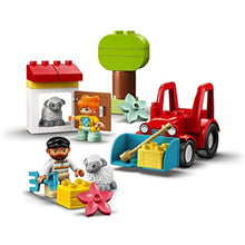 LEGO DUPLO Town Farm Tractor and Animal Care 10950 A Creative Game Set with Toy Tractor for Little Kids and 2 Sheep (27 Pieces)