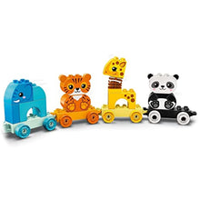 LEGO DUPLO Animal Train 10955 - Elephant, Tiger, Giraffe and Panda withdrawal Animal Toy Construction Set (15 Pieces)