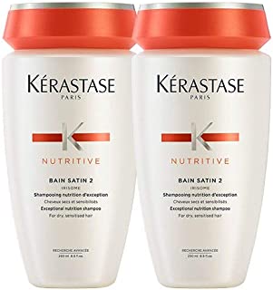 Kerastase Nutritive Bain Satin 2 Shampoo (Dry/Sensitized Hair) 250ml (Double Pack)