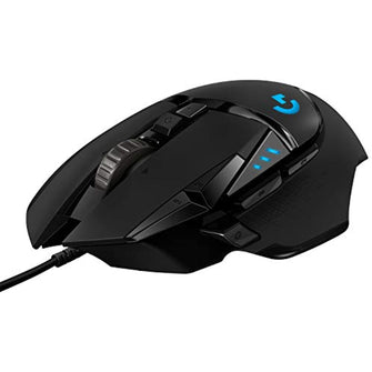 Logitech G G502 Hero Wired Player Mouse, LIGHTSYNC Technology, 25,600 DPI, 11 Programmable Keypad, 121 gr Weight, Black