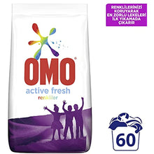 OMO Active Fresh Powder Laundry Detergent Colors of Colors Protect your colors in the first wash of the most demanding stains 9 kg 60 washing 1pcs