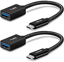 USB C to USB 3.1 Adapter[2 pack], USB C Male to USB Female, Converting USB-C (Thunderbolt 3 Compatible) to USB 3.1 OTG Cable, Compatible with iMac iPad Mini/Pro 2021 MacBook Pro/Air 2020 and More