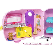 Barbie Club Chelsea Caravan Play Set, Chelsea's Puppy and Accessories FXG90