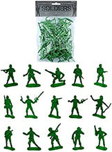 Bag of 50 Traditional Green Plastic Toy Soldiers for Army Military War Games