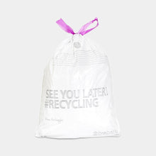 100x WHITE BRABANTIA BIN LINERS TYPE C LINER BAG BAGS 10L - 12L 10 - 12 LITRE