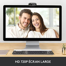 Logitech C310 HD Webcam, 720p / 30 FPS, Auto Light Correction with Rightlight 2, Mono Noise Preventive Microphone, Black
