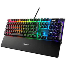 Steeleries Apex 7 Mechanical Game Keyboard, OLED Smart Display, USB Direct Link & Media Controls, Red Buttons, Turkish QWerty