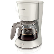 Philips HD7461/00 New Daily Aroma-Swirl coffee maker with automatic shut-off, glass jug, white/beige