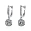 Earrings For Women Heart Shape With Sparkling Element Crystal With Jewellery Silver Tone A Gift For A Lady's Wife, Mother And Daughter