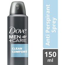 Dove Anti-Perspirant Spray Deodorant Men's Clean Comfort 48 Hours Strong Protection 150ml