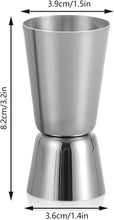 Spirit Measure 25ml 50ml, Stainless Steel Shot Measure Double Jigger Cocktail Drink Measures for Spirits Bar