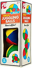 Cathys Candy Cart Set Of 3 Retro Traditional Classic Juggling Balls Multi Coloured Clown & Circus Style In Gift Box, Ideal Secret Santa, Present, stocking Filler, Birthday Gift, Party Games.