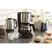 Philips HD7462/20 Coffee Maker, Glass Jug, Black, Metal