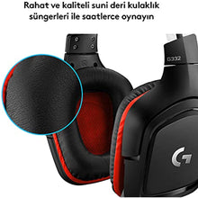 Logitech G G332 Wired Ear top player headset, 50 mm audio drivers, 1 mute microphone, 2m cable length, black