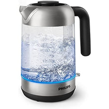 Philips HD9339/80 Glass Kettle, 1.7 Liter (Led Lighting, Dry Run Protection, Removable Micro Strainer Filter, 2200 W)