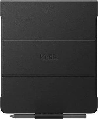 Kindle Scribe Leather Folio Cover (only fits Kindle Scribe), Black