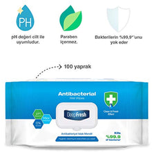 Deep Fresh Antibacterial Wet Wipes - 100 Leaf 1 Pack (1 x 560 g)