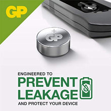 GP Batteries GPA76 LR44 Button Battery, 1.5 Volts, Gray