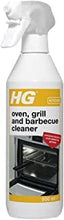 HG Oven, Grill & Barbecue Cleaner Spray, Removes Baked On Food & Burnt-in Grease Fast, For Kitchen & Outdoors ,500 ml (Pack of 1)