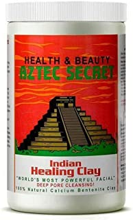 AZTAC SECRAT Indian Healing Clay Natural Calcium Bantonite Clay Natural Face Mask 2lb