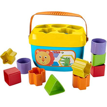 Fisher-Price Colorful Blocks, Bucket and 10pcs Block, Placement game FFC84