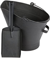 Fireplace Waterloo Style Black Coal Scuttle Bucket Hod with Shovel (Waterloo Style Coal Bucket & Shovel)