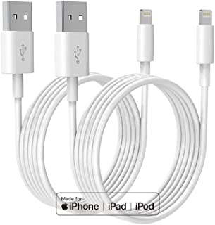 iPhone Charger Cable 2m 2Pack, [ Apple MFi Certified ] Lightning to USB  Cable Lead, High Fast Apple iPhone Charging Cable for iPhone 12/11  Pro/11/XS MAX/XR/8/7/6s/5S/SE iPad : : Electronics