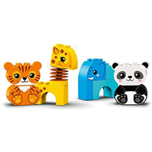 LEGO DUPLO Animal Train 10955 - Elephant, Tiger, Giraffe and Panda withdrawal Animal Toy Construction Set (15 Pieces)