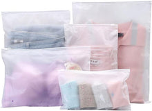 25 Pcs Resealable Travel Storage Bags, Plastic Hospital Bags Maternity Essentials, Frosted Ziplock Seal Bag Travel Accessories Space Saver Storage Luggage Organiser Pouch for Home School Trip Hospital