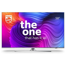 Philips The One Performance Series 58pus8506 / 62 58 '' (146 cm) 4K UHD LED Android TV (with 3-sided ambilight), light silver frame frame