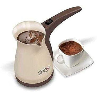 Sinbo Coffee Pot SCM2928 Plastic 1000 W and Kurukahveci Mehmet Efendi 100 gr Turkish Coffee