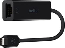 Belkin F2CU040btBLK USB-C to Gigabit Ethernet Adapter (USB-IF Certified, Compatible with MacBook Pro (2016), Dell XPS 13 inch), Black