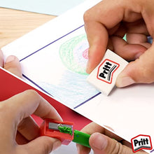 Pritt 12's Jumbo Triangle Deletable Pastel Paint (Candle Paint) + Eraser and Sharpener Gift