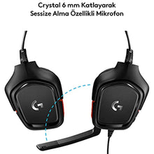 Logitech G G332 Wired Ear top player headset, 50 mm audio drivers, 1 mute microphone, 2m cable length, black