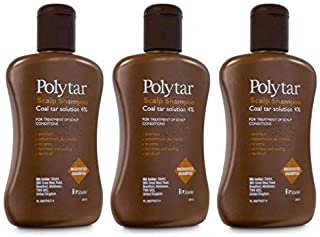 Polytar Scalp Coal Tar Shampoo 150ml - Pack of 3