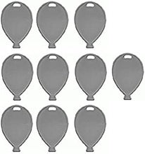 Silver Colour Plastic Balloon Shaped Weights - Pk of 10