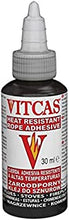 VITCAS Heat Resistant Black Rope Sealant - Easy Application - Securing Thermal Rope - Ceramic Fiber Seal - Easily sets - Up to 1000 degree Celsius - 30 ml