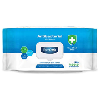 Deep Fresh Antibacterial Wet Wipes - 100 Leaf 1 Pack (1 x 560 g)