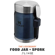 Stanley Classic Stainless Steel Food Thermos With Spoon 0.40L, Navy Blue