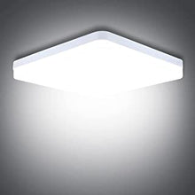 LED Ceiling Light, 36W Daylight White Ceiling Lights 6500K, 3240LM Bright Indoor Ceiling Lights for Bedroom, Kitchen, Hallway, Outside Porch and More