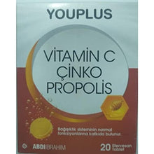 YouPlus Vitamin C Zinc Propolis 20 Effervescent Tablet