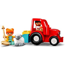 LEGO DUPLO Town Farm Tractor and Animal Care 10950 A Creative Game Set with Toy Tractor for Little Kids and 2 Sheep (27 Pieces)