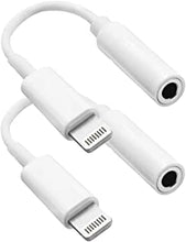 2 Pack Lightning to 3.5 mm Headphone Jack Adapter [Apple MFi Certified] iPhone Adapter Aux Audio Converter Compatible for iPhone 13/12 Pro/12 Mini/11/Xs MAX/XR/X/XS/8/7 Support All iOS System-White